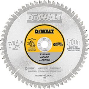 imageDEWALT Circular Saw Blade 7 14 Inch 60 Tooth Aluminum Cutting DWA775860Tooth